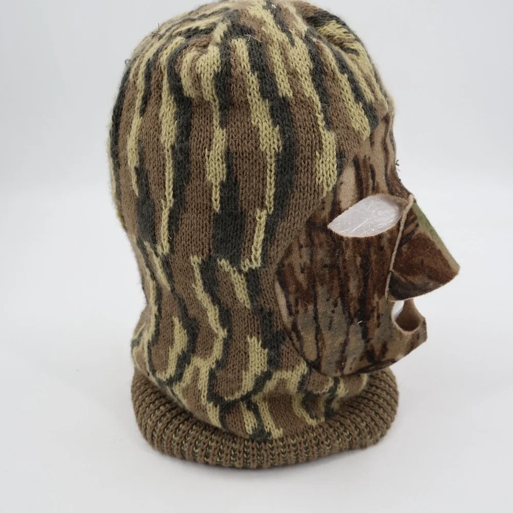 WPL 6134 Camouflage Knit Balaclava Face Mask Mens OSFM Brown Realtree Bark Camo